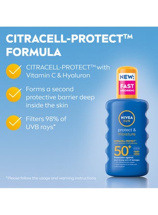 بخاخ واقي الشمس للحماية والترطيب Spf50 واقي شمس متطور يوفر حماية فورية من الأشعة فوق البنفسجية UVA + UVB - view 4
