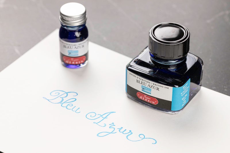 Jacques Herbin Herbin "D Ink Bottle (Bleu Azur - 30ML) 13012T - Image 4