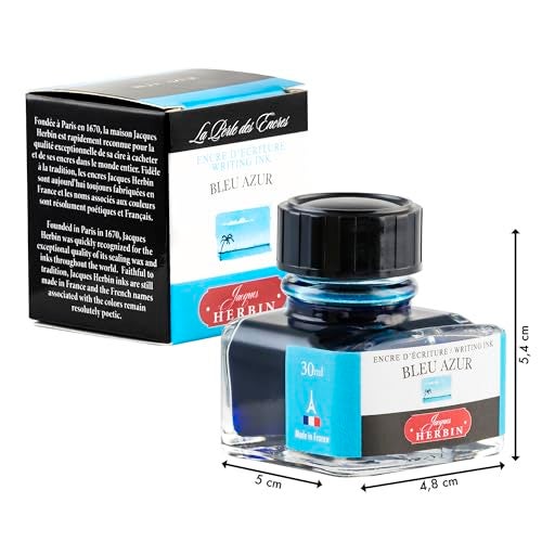 Jacques Herbin Herbin "D Ink Bottle (Bleu Azur - 30ML) 13012T - Image 2