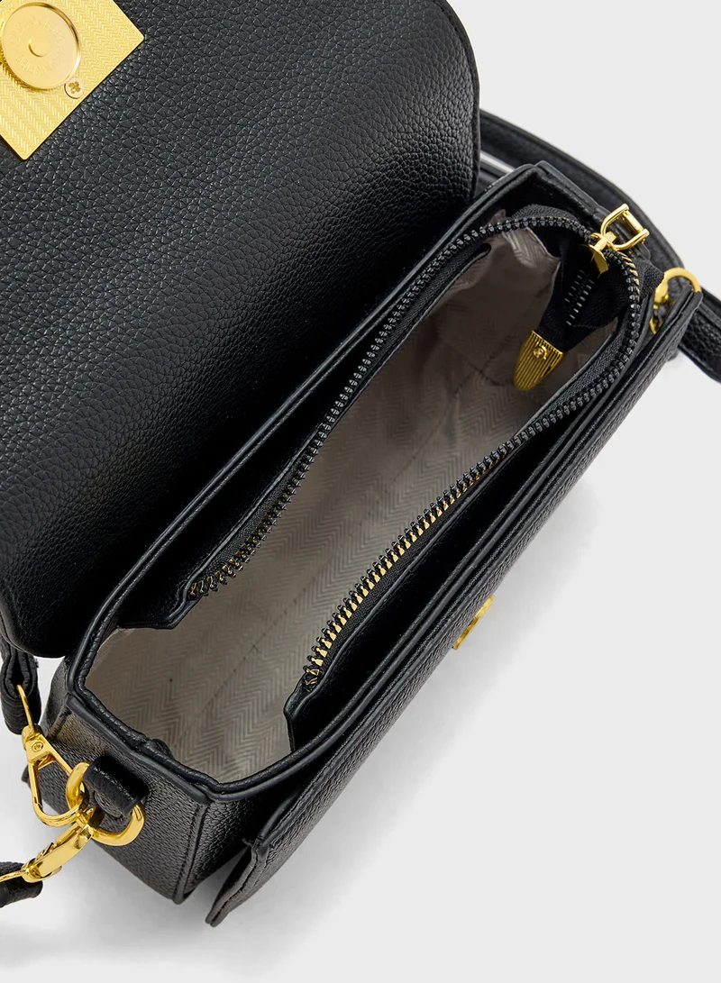 ELLA Metal Clasp Detail Crossbody Bag