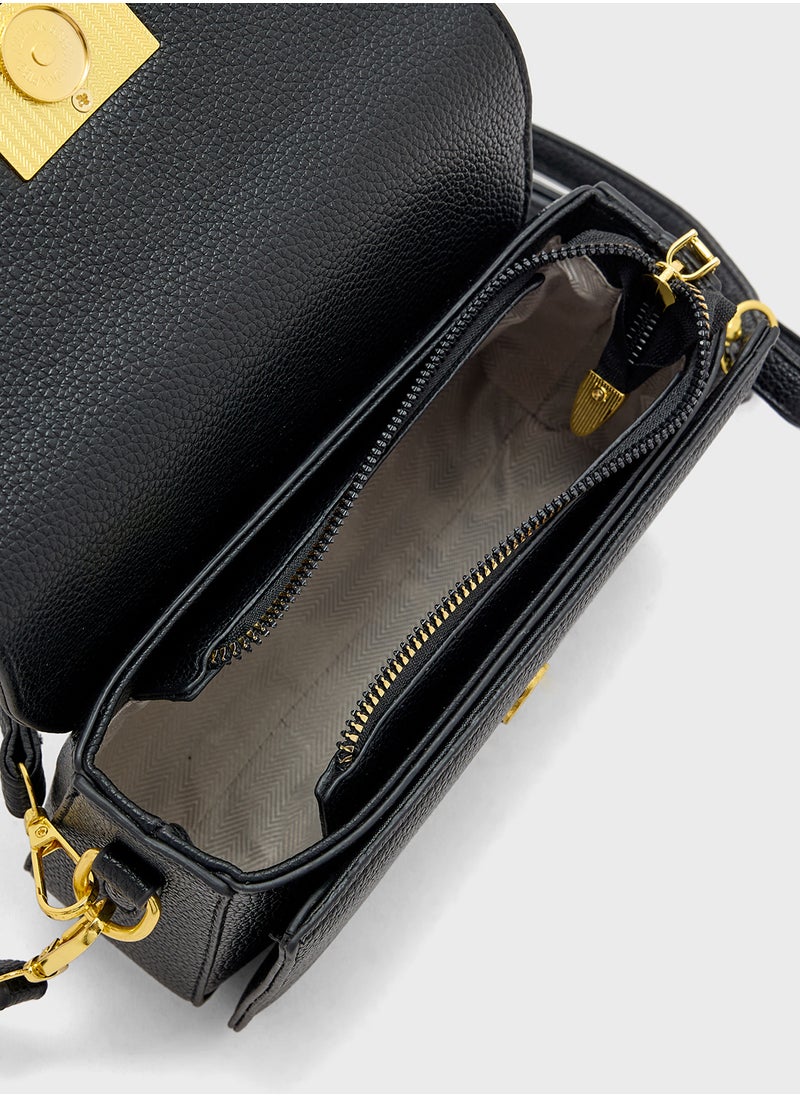 ELLA - Metal Clasp Detail Crossbody Bag - Image 1