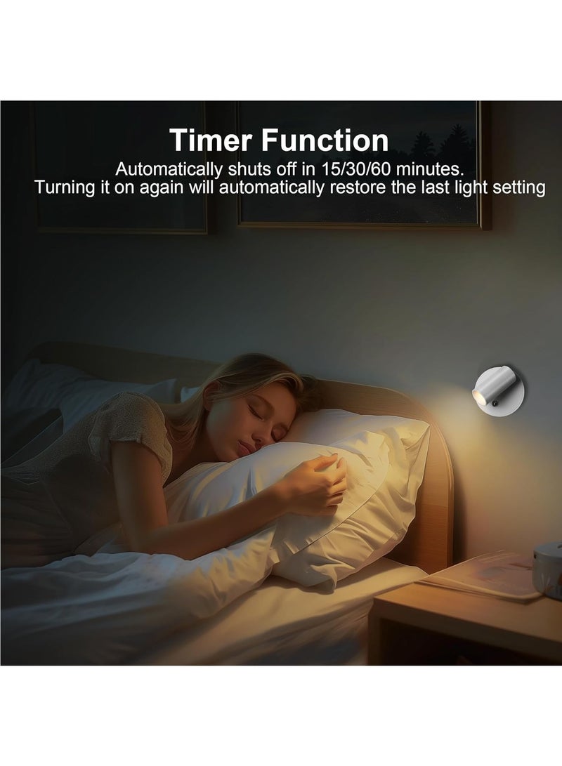 Hihonor Wireless LED Spot lights Indoor Battery Operated with Remote, Rechargeable Up lights Indoor with Timer＆Dimmable, 3CCT Picture Lights for Wall, SpotLights Accent Uplighting for Plant, Artwork -White - Image 2