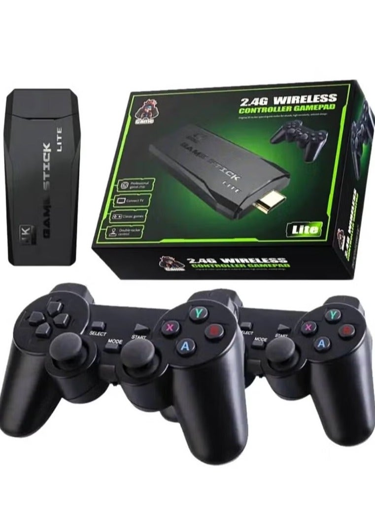 Game Console 4K HD Video Game Console 2.4G Dual Wireless Controller Classic 64GB Retro TV Game Console 10000 Game Stick - Image 2