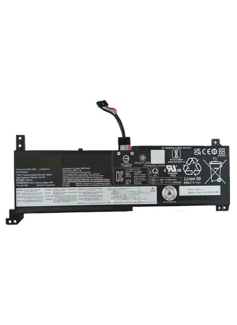 Generic - L20M2PF0 Battery Replacement for Lenovo IdeaPad 3-14ITL6 3-15ITL6 3-17ITL6 / S14 V14 V15 V17 G2-ITL G3-IAP / K14 Series L20C3PF0 L20M3PF0 L20L3PF0 L20B2PF0 L20M2PF8 L20C2PF0 L20L2PF0 - Image 1