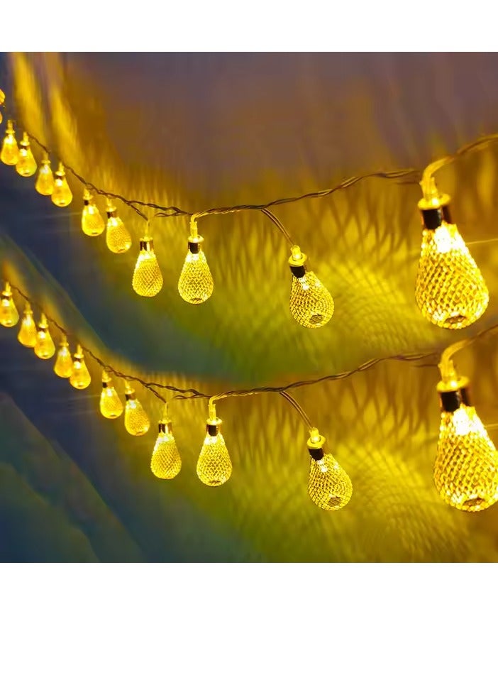 حبل معدن ١٠ق - لمبه شبكه - M-1 - دهبي - 9V  - Image 2
