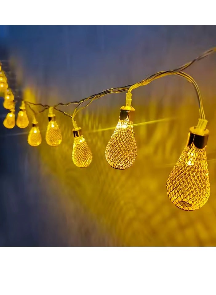 حبل معدن ١٠ق - لمبه شبكه - M-1 - دهبي - 9V  - Image 3