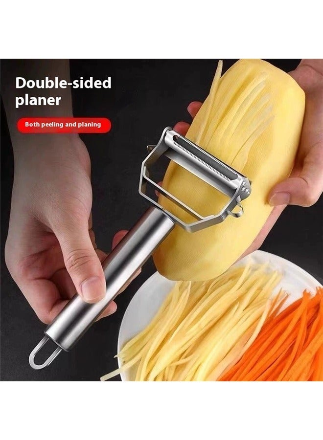 yongsheng Stainless Steel Potato Grater Silver ，Potato Peeler,Peelers for Kitchen,Vegetable Peeler  - Image 1