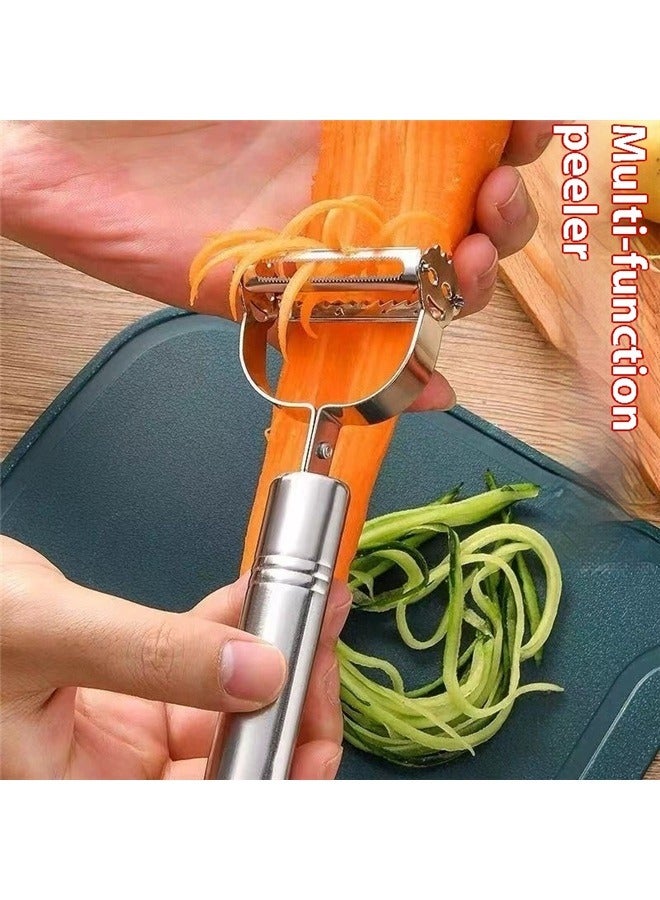 yongsheng Stainless Steel Potato Grater Silver ，Potato Peeler,Peelers for Kitchen,Vegetable Peeler  - Image 2
