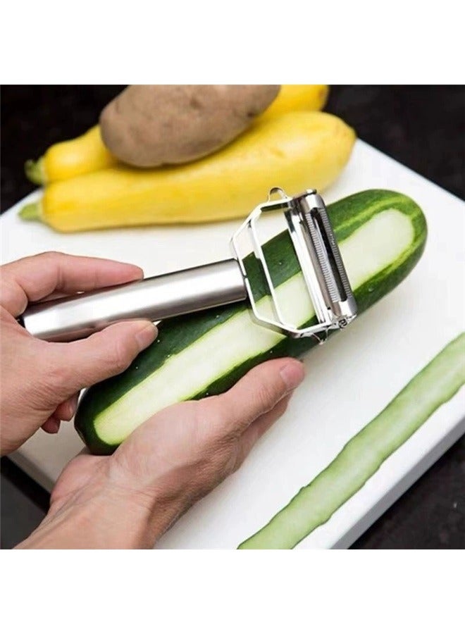 yongsheng Stainless Steel Potato Grater Silver ，Potato Peeler,Peelers for Kitchen,Vegetable Peeler  - Image 3