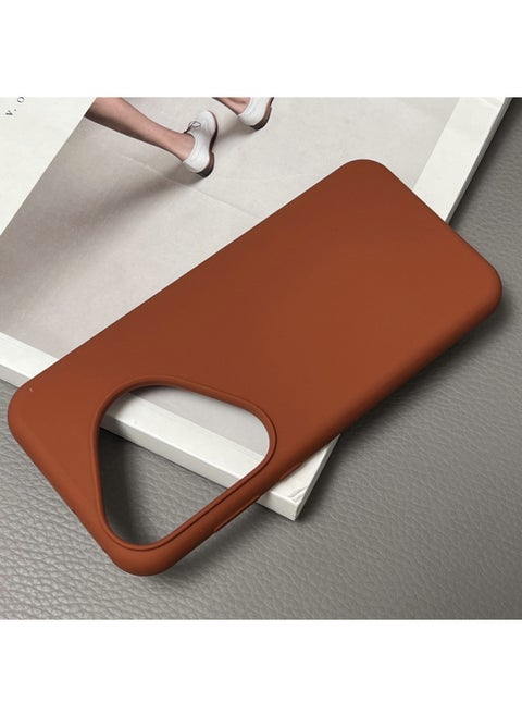 For HuaweiPura70 Mobile Phone Case Liquid Silicone 70Pro Full Coverage Drop-resistant Pura70ultra Protective Case-Color:[Virtue Pull Color] Liquid Silicone-skin-friendly Feeling-Applicable Model:For HuaweiP40