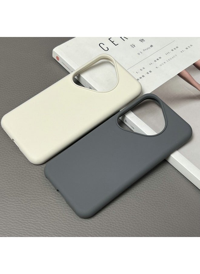 For HuaweiPura70 Mobile Phone Case Liquid Silicone 70Pro Full Coverage Drop-resistant Pura70ultra Protective Case-Color:[Virtue Pull Color] Liquid Silicone-skin-friendly Feeling-Applicable Model:For HuaweiP40