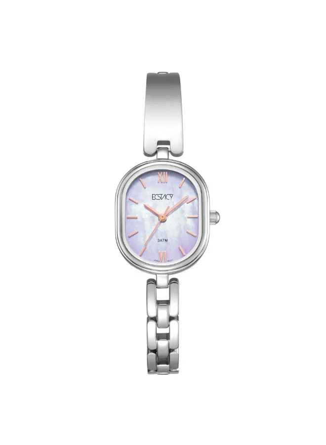 ECSTACY Women's 304 solid stainless steel Analog Watch E25513-SBSV - 23 mm