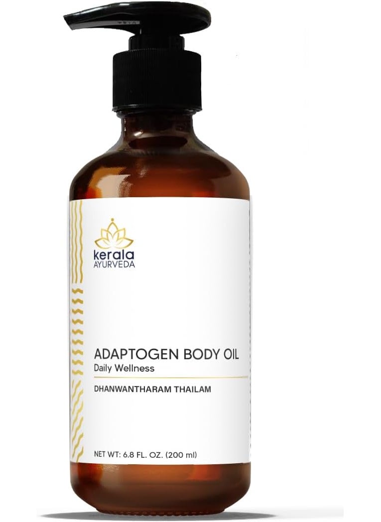 Kerala Ayurveda Kerala Ayurveda Adaptogen Body Oil Dhanwantharam Thailam  Ayurvedic Massage Oil for Vata  Post Natal Care  Strengthens Joints Soothes  Relaxes Sore Muscles 676 Fl Oz 