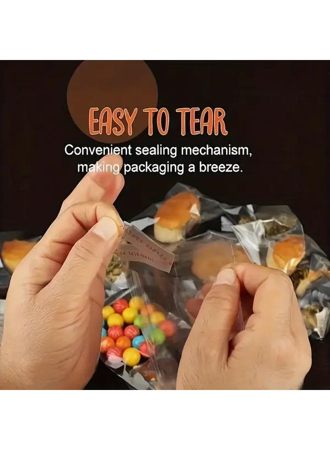 100 Pack Heavy Duty Self Sealing Reusable Ziplock Storage Bags With Red Edge - Image 5