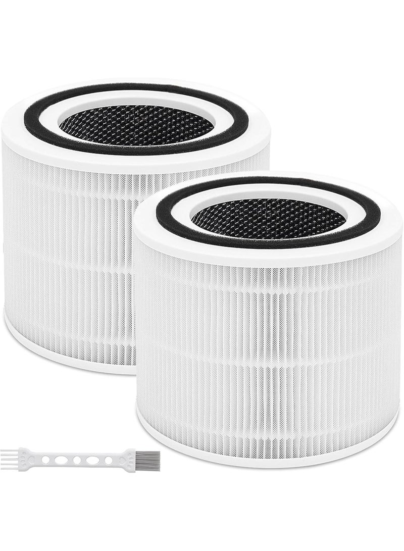 Bedavol 2 Pack Replacement Air Filters for LEVOIT Core 300 & 300S, High-Efficiency Activated Carbon, 3-in-1 True HEPA, Compatible with Core300-RF, White  - Image 1