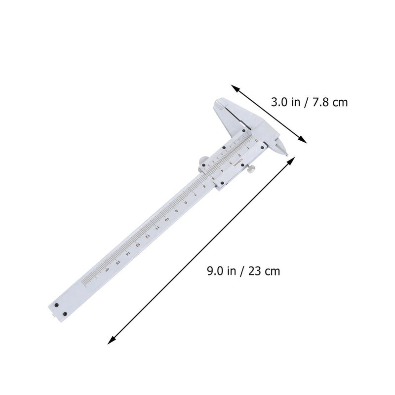فرجار الفولاذ الكربوني 0-150 ملم مقياس مزدوج أداة قياس دقيقة لأعمال المعادن والهوايات - Image 3