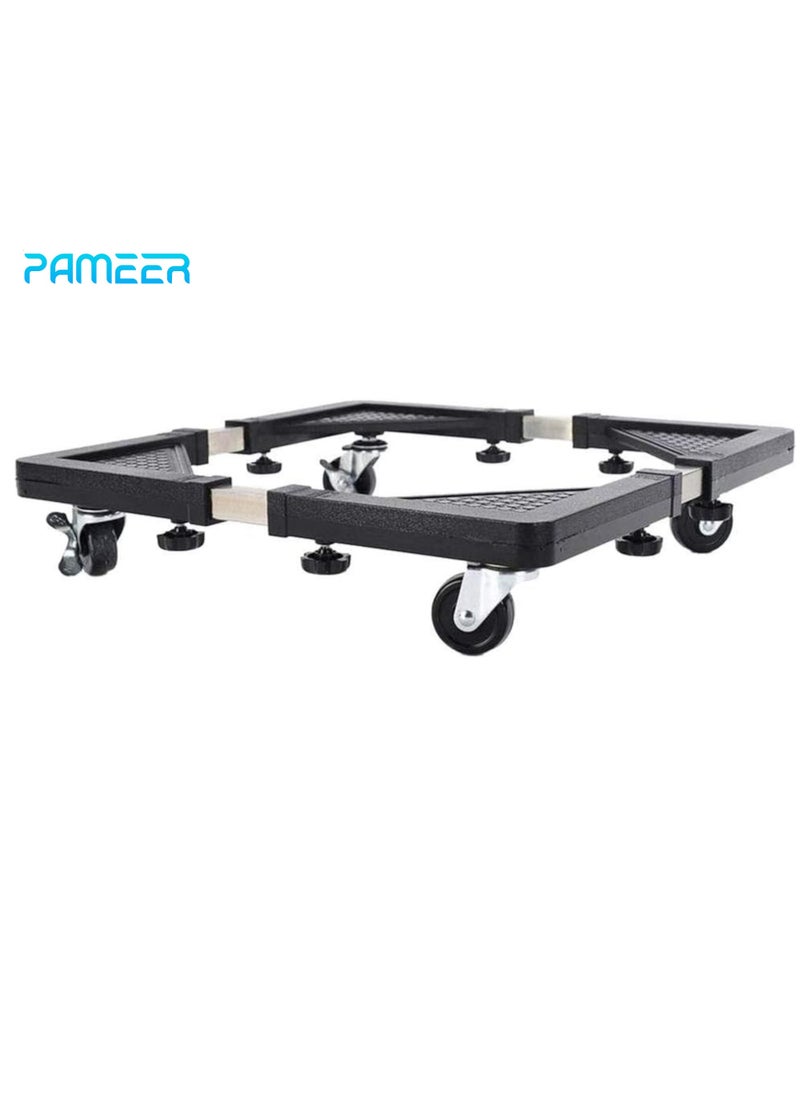 PAMEER - Movable Adjustable Base with Casters Mobile Case dolly roller for Gas Cylinder Water Bottles Cabinets 4 Wheels Small Furniture Mover Mini Stand Moving Cart for Small Items - Image 1