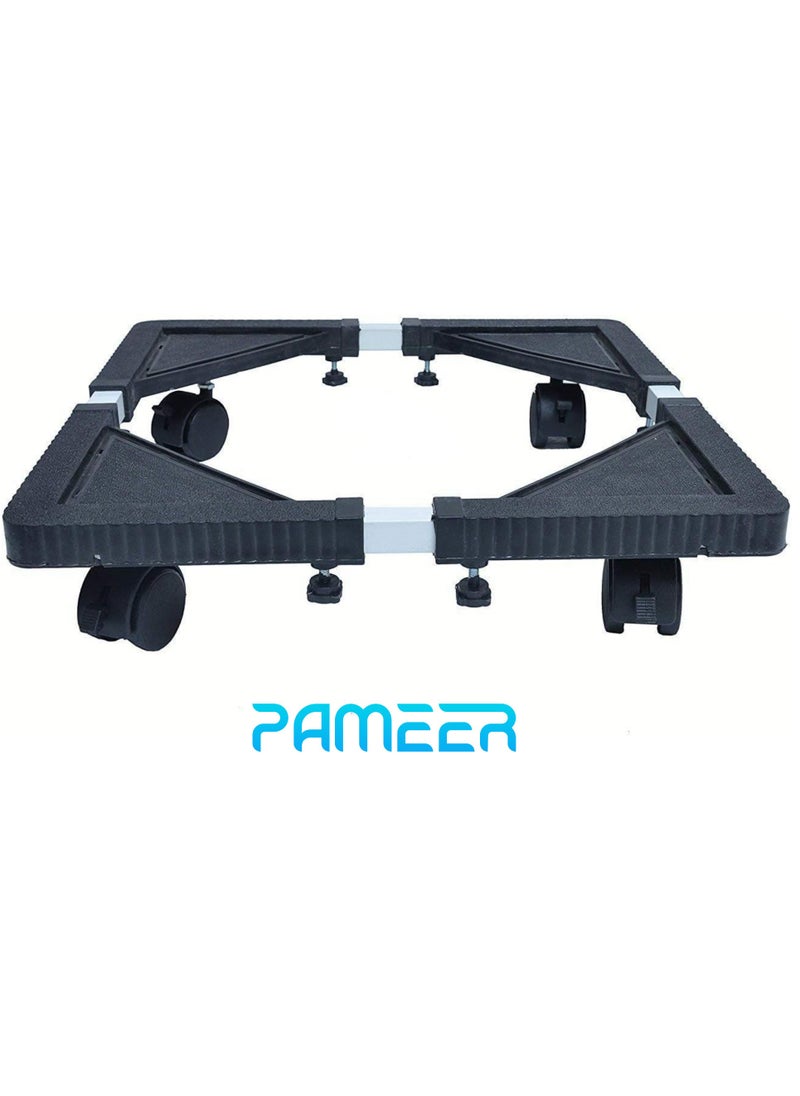 PAMEER - Movable Adjustable Base with Casters Mobile Case dolly roller for Gas Cylinder Water Bottles Cabinets 4 Wheels Small Furniture Mover Mini Stand Moving Cart for Small Items - Image 1