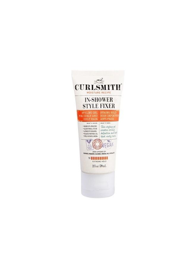 CURLSMITH - In-Shower Style Fixer - Vegan Extreme Hold Styling Gel for Dry, Wavy, Curly or Coily Hair (2oz) - Image 1