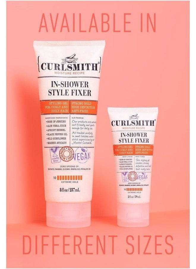 CURLSMITH - In-Shower Style Fixer - Vegan Extreme Hold Styling Gel for Dry, Wavy, Curly or Coily Hair (2oz) - Image 1