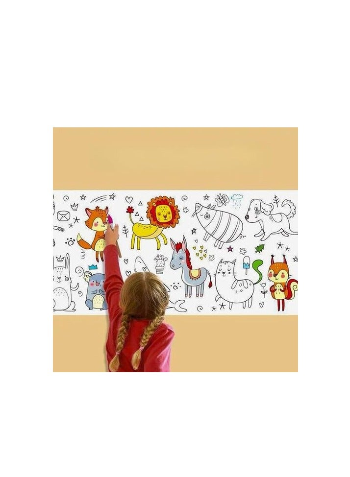 Large Coloring Poster 30 X 300 Cm For Children - Image 1