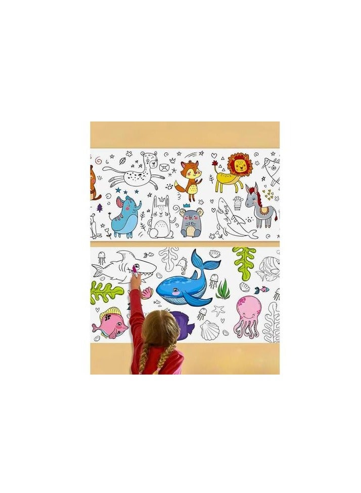 Large Coloring Poster 30 X 300 Cm For Children - Image 3