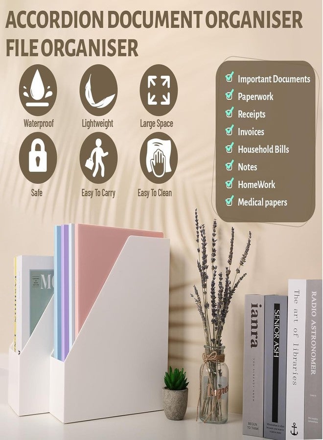 Corslet Cute File Folders for Documents | Document Folder | 5 Pocket Expanding File Folder File Organiser for Documents Accordion File Organizer, Letter Size, School Office Supplies - Image 5
