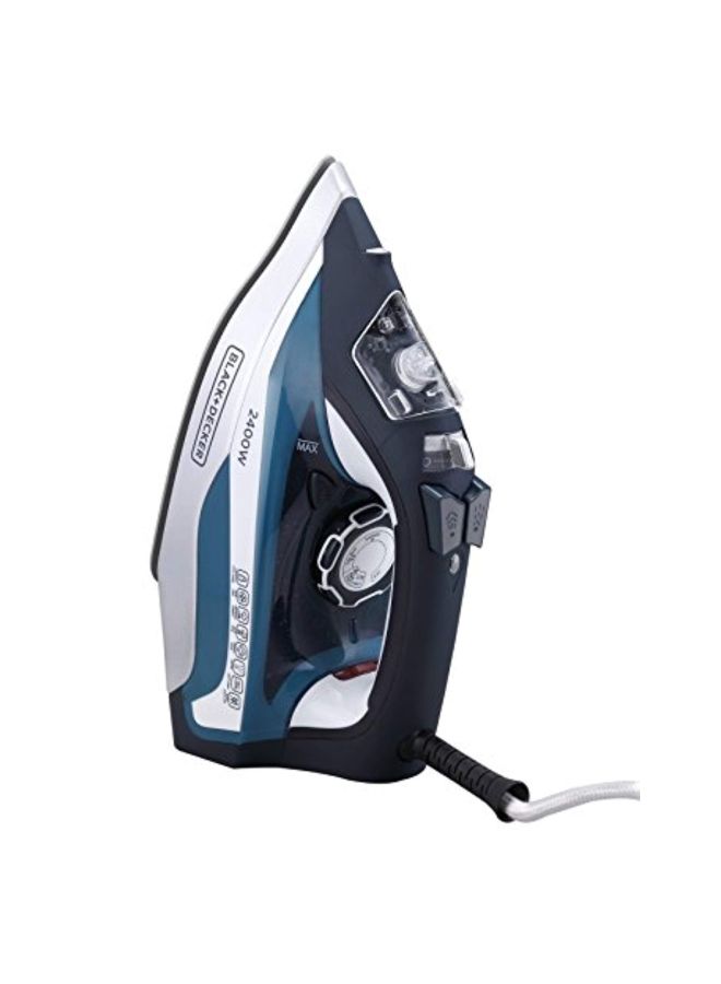 BLACK+DECKER Steam Iron 2400W X2150-B5 Blue/White - Image 3