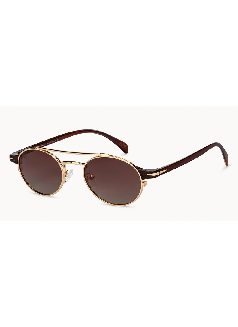 VINCENT CHASE Wired Up By Lenskart Full Rim Round Polarized & UV Protected Sunglasses For Men & Women - VC S14666