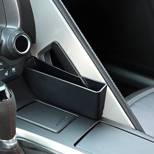 TINKI ABS Black Inner Central Console Shift Side Storage Box Tray Compatible for C7 Corvette Chevrolet 2014-2019 Auto Interior Accessory - Image 5