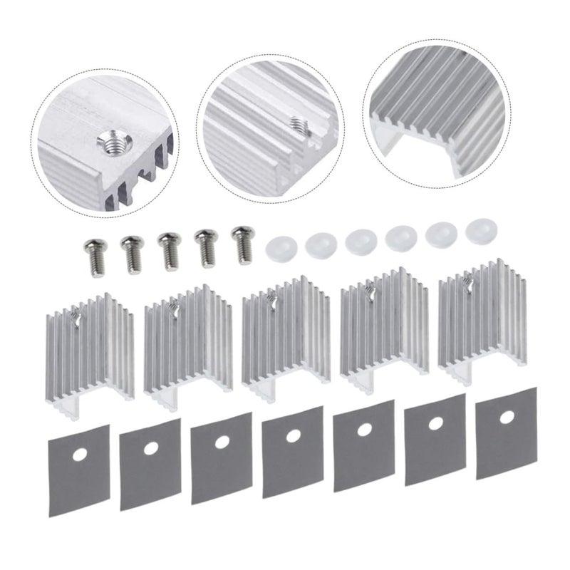 Aluminum Heat Sink 10pcs for High Power Triode IC Module Heat Dissipation - Image 4