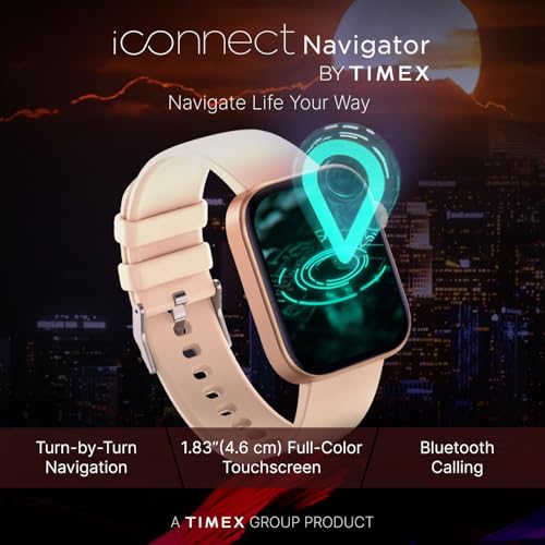 TIMEX iConnect Navigator 1.83"(4.6cm) Display with Turn by Turn Navigation & BT Calling Smartwatch for Unisex - TWIXW903T - Image 3