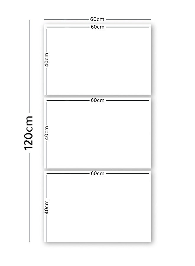 4gdran Three wooden panels with a modern design - Image 2