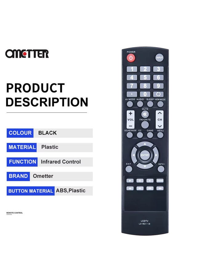 LC-RC1-16 for Sharp Remote Control Smart TV LC-32LB370 LC-32LB370U LC-32LB480U LC-40LB480U LC-50LB370