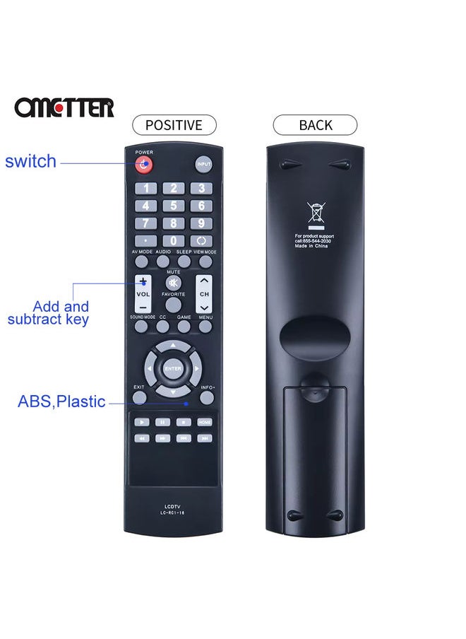 LC-RC1-16 for Sharp Remote Control Smart TV LC-32LB370 LC-32LB370U LC-32LB480U LC-40LB480U LC-50LB370