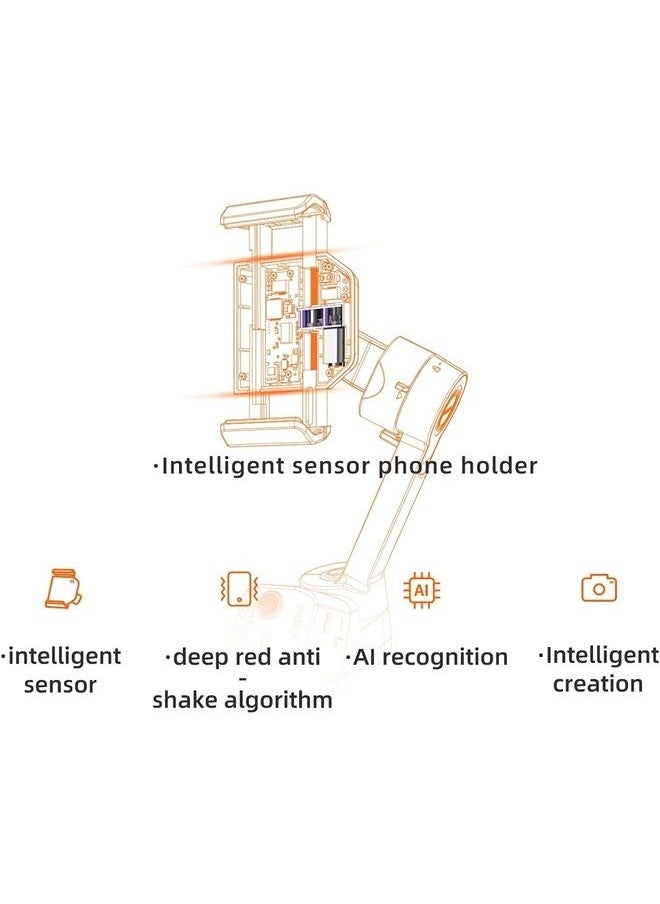 Moza - Mini MX 2 Smart Handheld Gimbal Has Intelligent Sensing, Anti-Shake, Sports Mode and Face Tracking Functions Support Native Camera Mini MX2 - Image 1