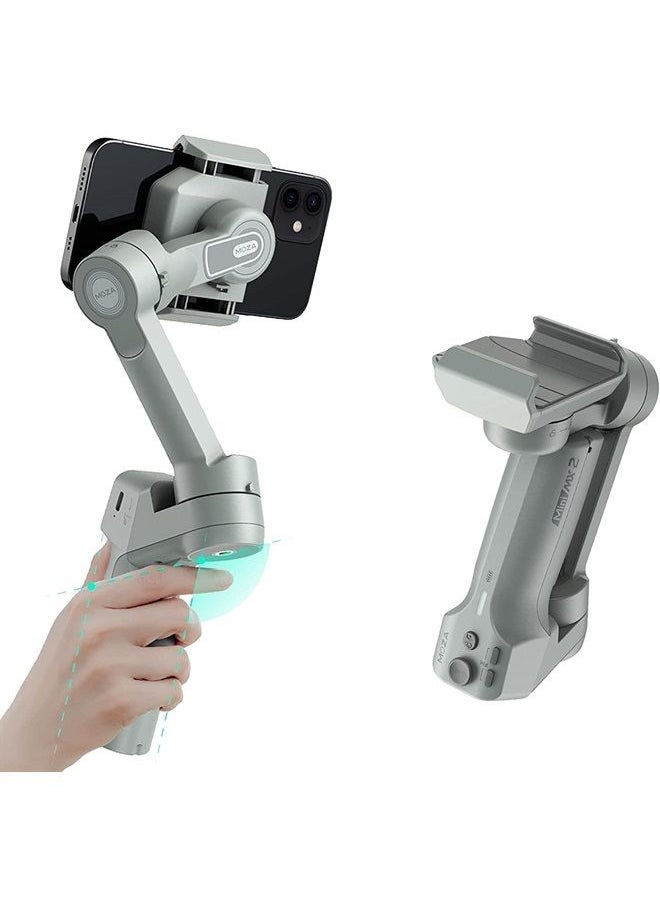 Moza - Mini MX 2 Smart Handheld Gimbal Has Intelligent Sensing, Anti-Shake, Sports Mode and Face Tracking Functions Support Native Camera Mini MX2 - Image 1