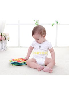 Generic Multi-functional Flower Three-dimensional Cloth Book Baby Puzzle Cloth Book Handle Recognize Color Shape Learn Dressing-Color:Round Puppy Cloth Book  - Image 5