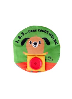 Generic Multi-functional Flower Three-dimensional Cloth Book Baby Puzzle Cloth Book Handle Recognize Color Shape Learn Dressing-Color:Round Puppy Cloth Book  - Image 1