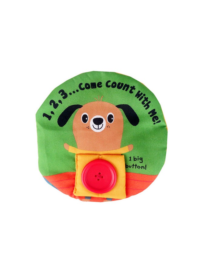 Generic - Multi-functional Flower Three-dimensional Cloth Book Baby Puzzle Cloth Book Handle Recognize Color Shape Learn Dressing-Color:Round Puppy Cloth Book - Image 1