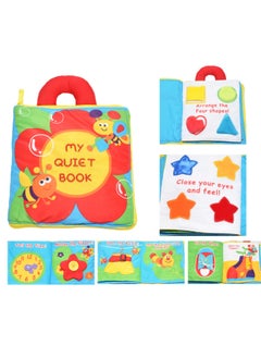 Generic Multi-functional Flower Three-dimensional Cloth Book Baby Puzzle Cloth Book Handle Recognize Color Shape Learn Dressing-Color:Round Puppy Cloth Book  - Image 2
