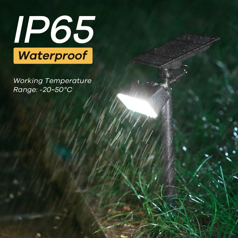 Consciot Halloween Solar Spot Lights Outdoor, 360Â° Adjustable, IP65 Waterproof, Solar Lights for Garden, Yard, Doorway, Lawn, Cool White, 4 Pack - Image 5