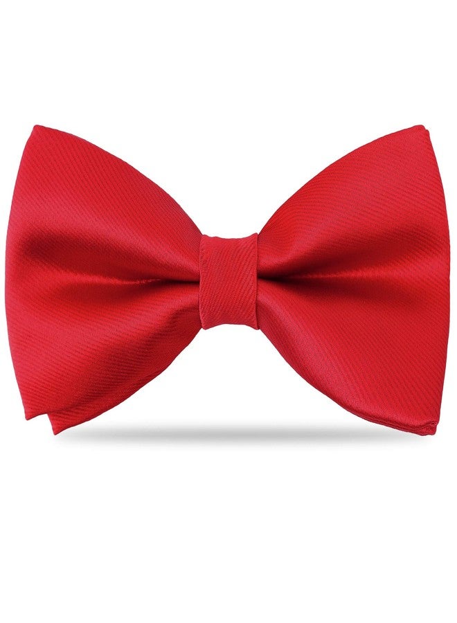Kajeer Kids Bow Tie Boy Silk Pre-tied Adjustable Neck Bowtie for Wedding Party(Red) - Image 1