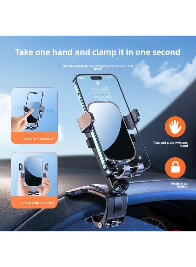 1pcs black high color value dashboard grip clip phone holder car phone holder strong stable anti-shaking adjustable angle phone holder  - Image 3