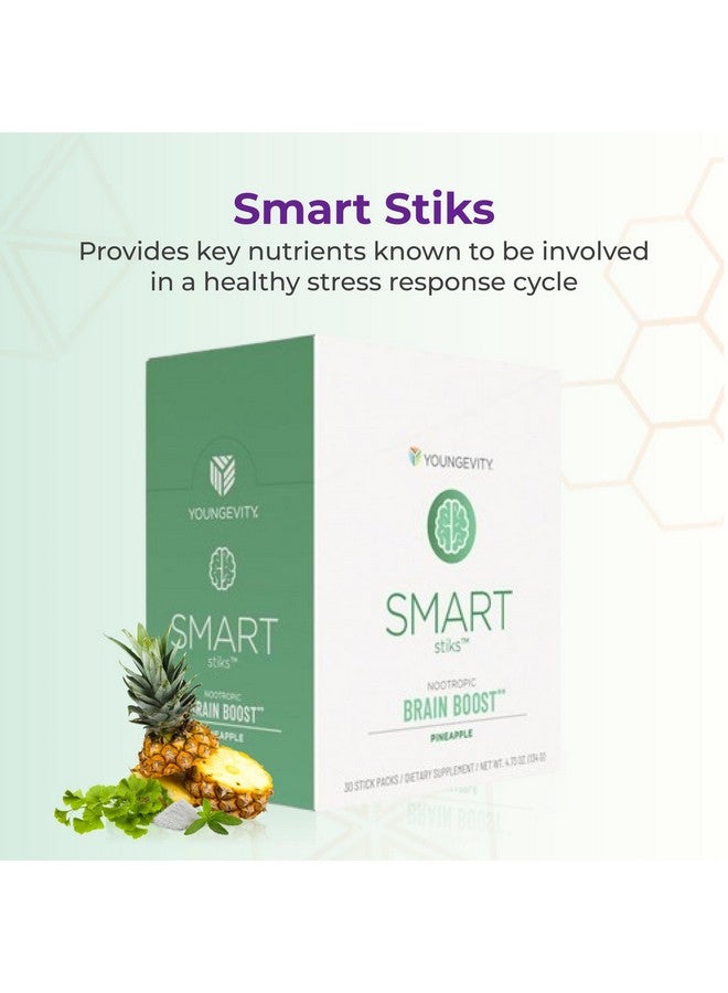 youngevity يونجيفيتي سمارت | تركيز ووضوح | كافيين طبيعي | 30 عبوة ستيك - Image 2