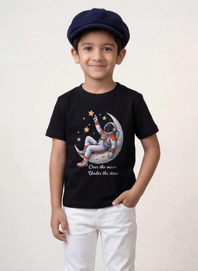 Funkaar Funkaar Moon & Stars Space theme T-shirt for Kids