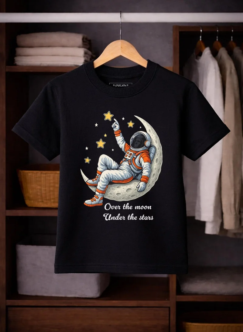 Funkaar Funkaar Moon & Stars Space theme T-shirt for Kids