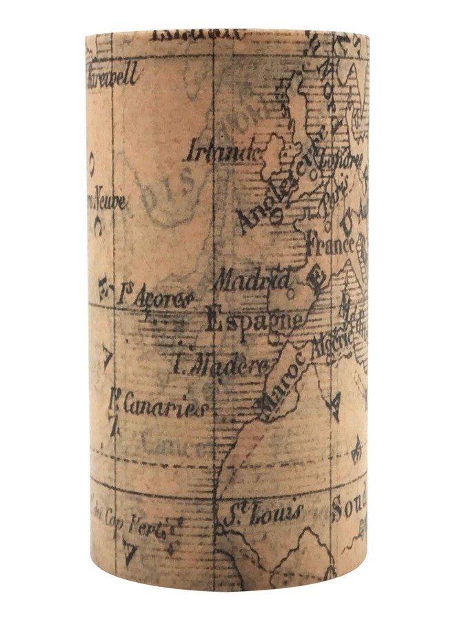ZMLSED Vintage World Travel Map Washi Masking Tape Set, 60mm Wide 8 Meters Japanese Decorative Writable Tape for DIY Crafts Arts Scrapbooking Bullet Journal Planners - Image 3