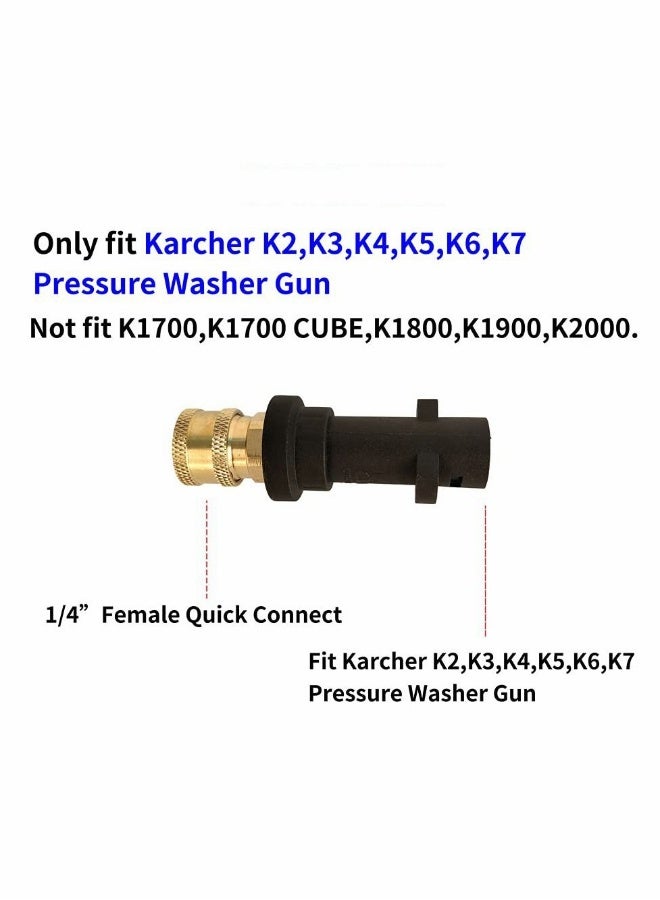 Generic High Pressure Washer Gun Adapter 1/4" Spray Nozzle Tips Sets Brass Female Quick Connector for Karcher K2 - K7 Series  - Image 5