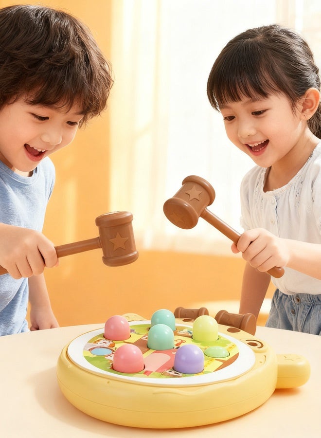 Pounding Toy, Whack a Mole Game Baby Interactive Hammer Toys, Hand-Eye Coordination Cultivation Concentration, for Toddlers Educational Learning Toy - Image 1